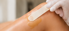 Professional waxing treatment